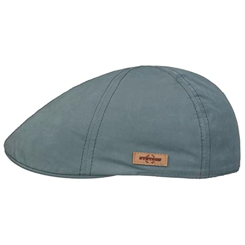 Stetson Texas Waxed Cotton WR Flat Cap Men - Blue ‎mens Hats & Caps Stetson