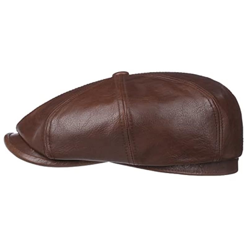 Stetson Hats & Caps ‎mens Stetson Hatteras Cowhide Flat Cap Men Brown 6 3/4-6 7/8