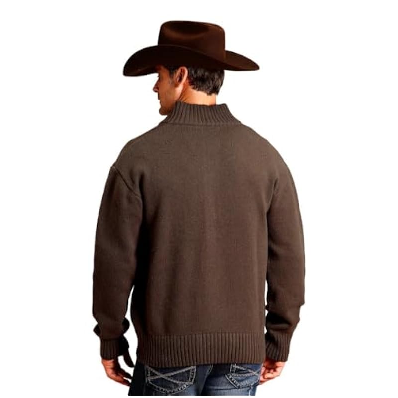 Stetson Stetson Western Sweater Mens Ombre Stripe 3XL Gray 11-014-0120-0195 GY ‎men Sweaters