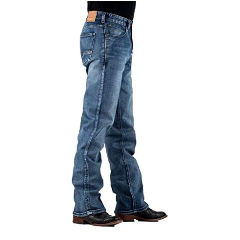 Stetson Western Jeans Mens Stitching 40 x 36 Blue 11-004-1313-4097 BU Jeans Stetson