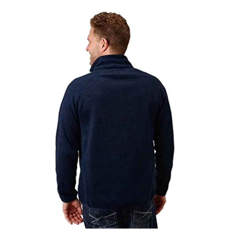 Stetson Mens Navy Polyester 1/4 Zip Pullover Sweater XL Stetson ‎mens Sweaters