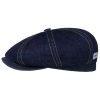 Stetson Stetson Hatteras Sustainable Denim Flat Cap Men - Made in The EU Denim ‎mens Hats & Caps