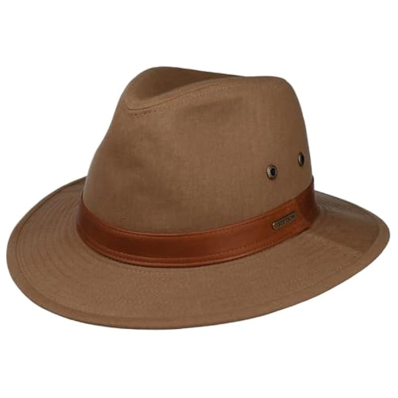 ‎mens Hats & Caps Stetson Stetson Cotton Traveller Outdoor Hat Men - Brown