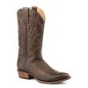 Stetson Mens Brown Leather Carlisle Cording Cowboy Boots 10D Stetson ‎mens Boots