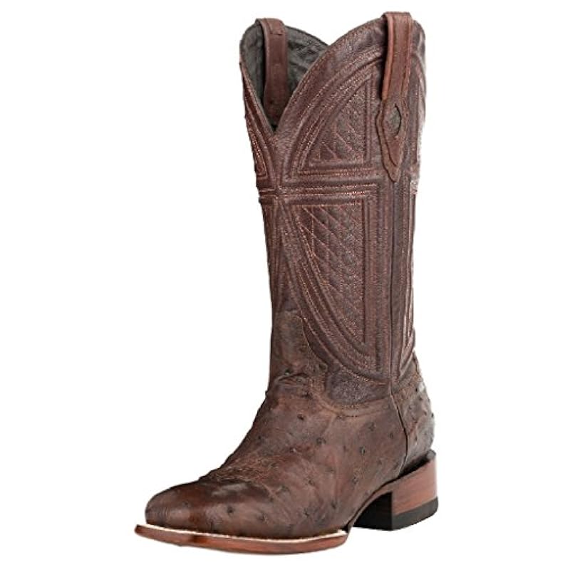 Tobacco Ostrich Vamp Brown 13 Inch Shaft Jackson 10.5 Wide ‎mens Boots Stetson