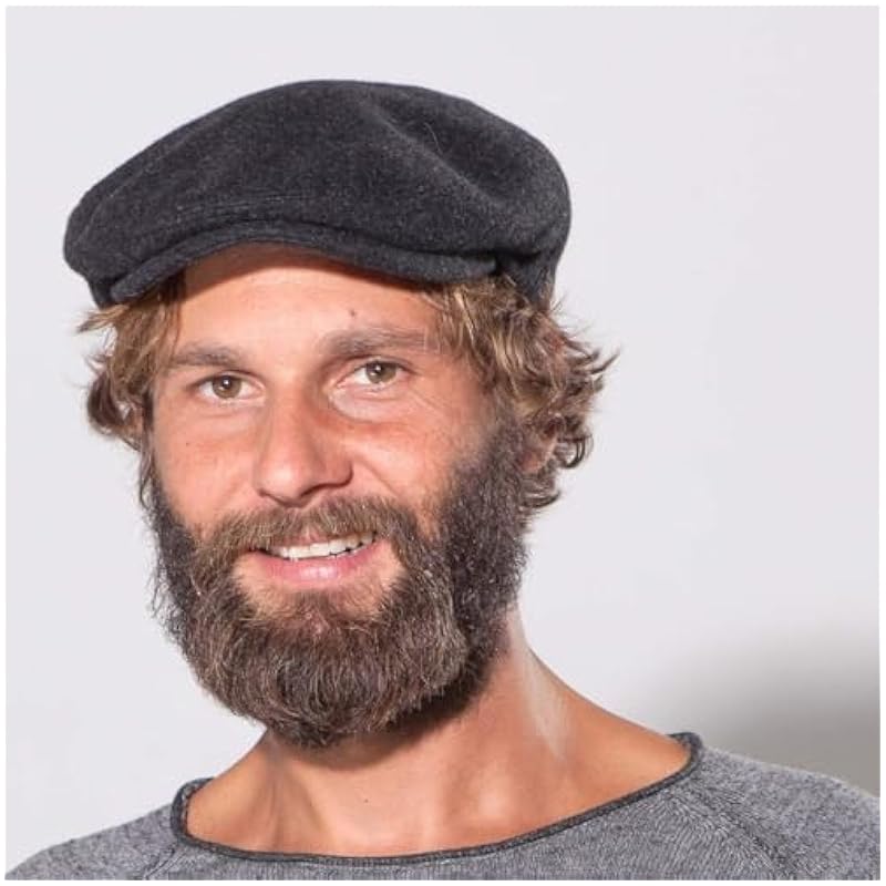 Stetson Stetson Kent Wool Earflaps Flat Cap Women/Men | Made in The EU Brown ‎mens Hats & Caps