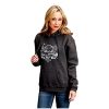 Stetson Western Sweatshirt Womens Hooded M Gray 11-098-0562-8001 GY Stetson ‎womens Fashion Hoodies & Sweatshirts