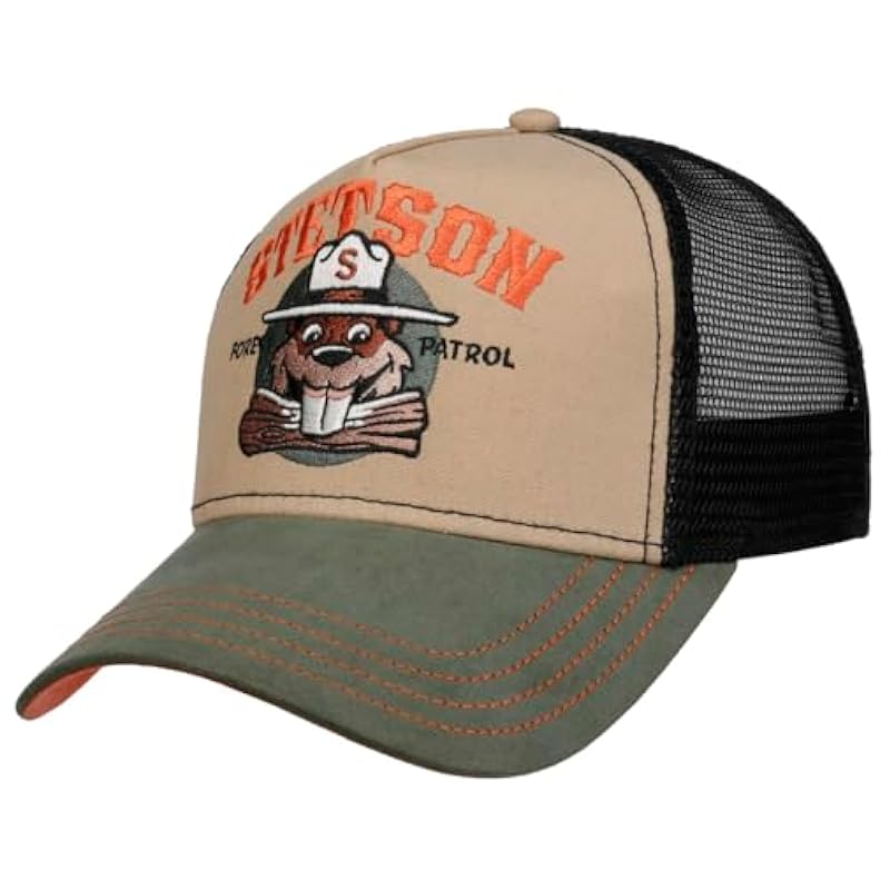 Stetson Stetson Forest Patrol Trucker Cap Men Black 6 3/4 ‎unisex-ch Novelty