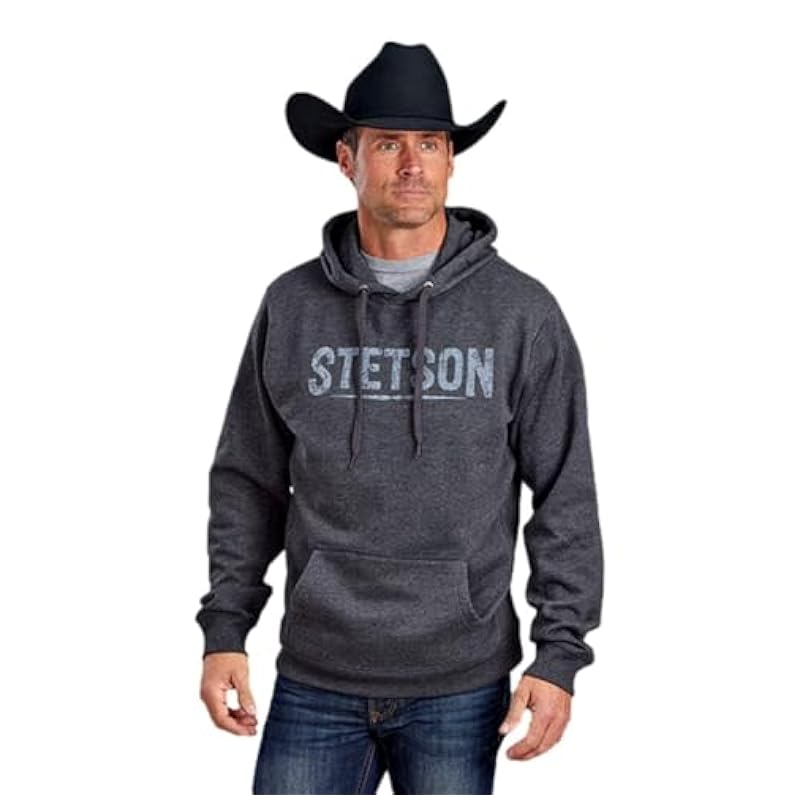 Stetson Fashion Hoodies & Sweatshirts ‎men Stetson Western Sweatshirt Mens Knit XL Black 11-097-0562-0932 BL