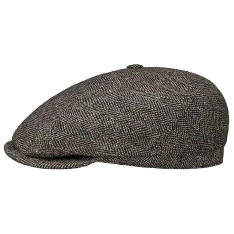 Stetson Brooklin Classic Herringbone Flat Cap Men - Dark Brown ‎mens Hats & Caps Stetson