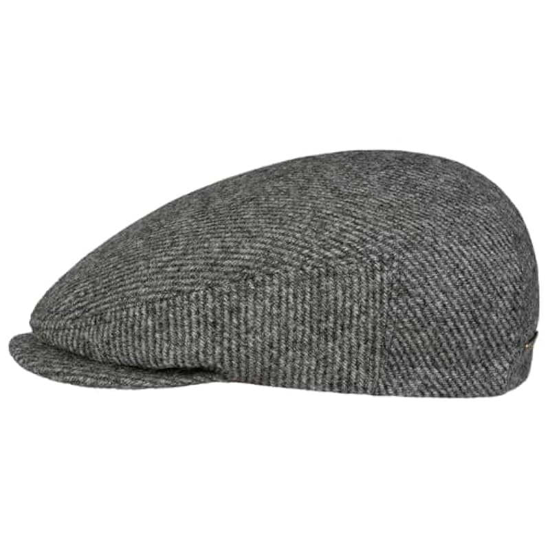Stetson Stetson Bendavoa Wool Driver Flat Cap Men - Made in The EU Grey ‎mens Hats & Caps
