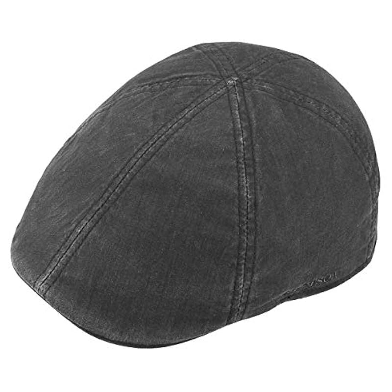 Stetson Hats & Caps ‎mens Stetson Texas Organic Cotton Flat Cap Men | Black
