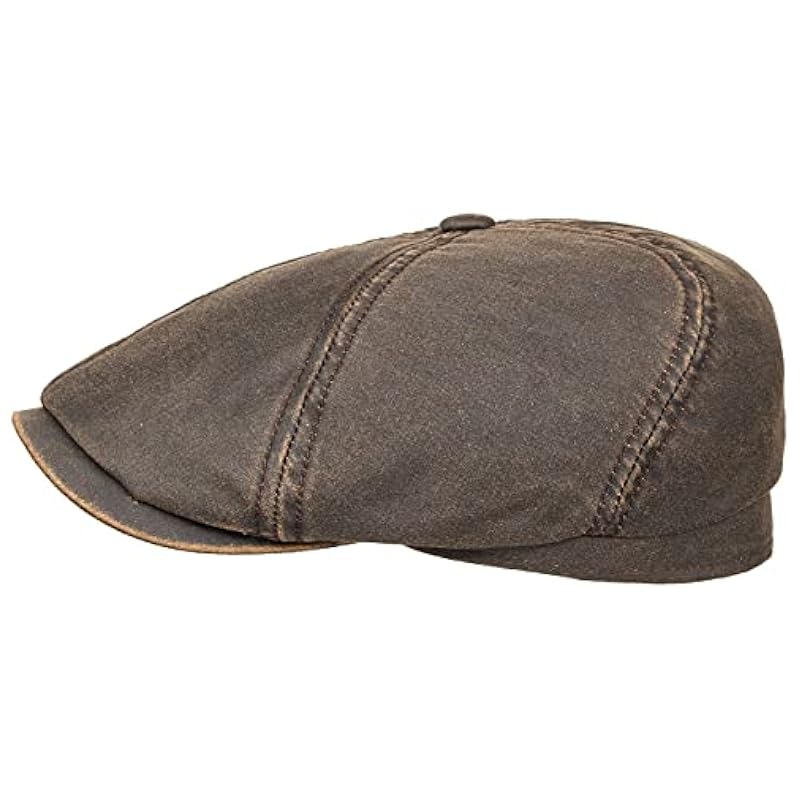 Stetson Hats & Caps ‎mens Stetson Brooklin Old Cotton Flat Cap Men | Brown