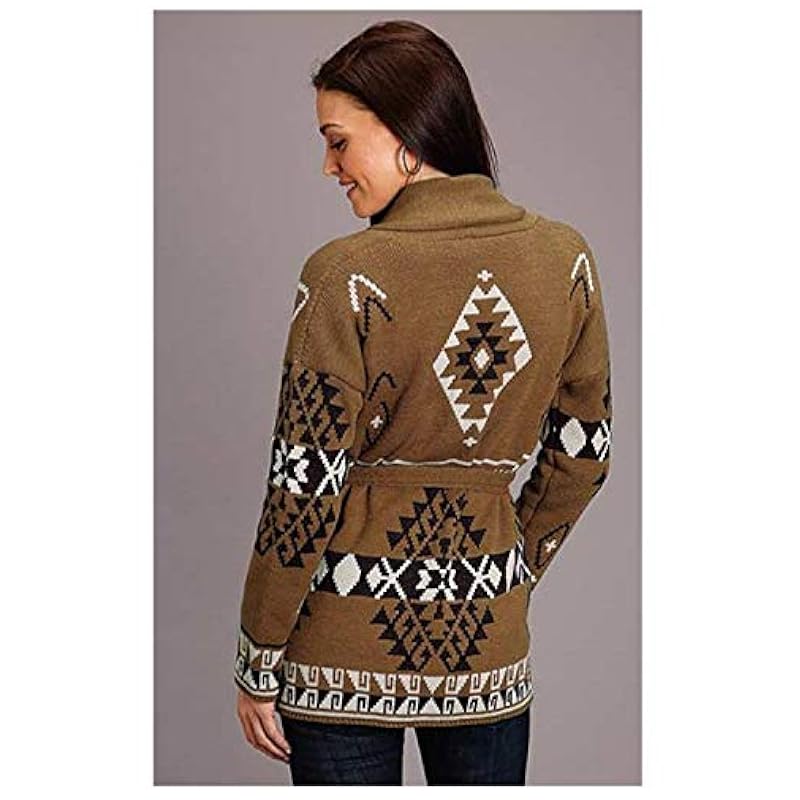 Stetson Stetson Women's Southwestern Sweater Cardigan Multi X-Small ‎womens Sweaters