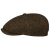 ‎mens Hats & Caps Stetson Stetson Hatteras Wool Melange Flat Cap Men - Made in Germany Olive