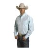 ‎mens Shirts Stetson Stetson Men's Solid Button Oxford Shirt Aqua X-Large