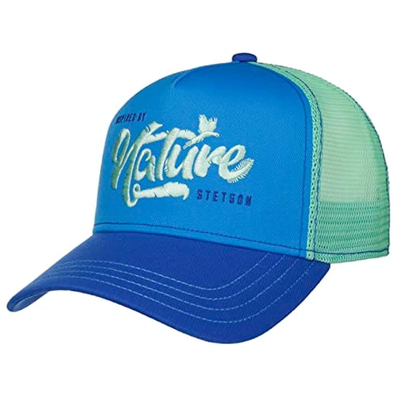 Stetson Stetson Nature-Inspired Trucker Cap Women/Men - Blue ‎womens Hats & Caps
