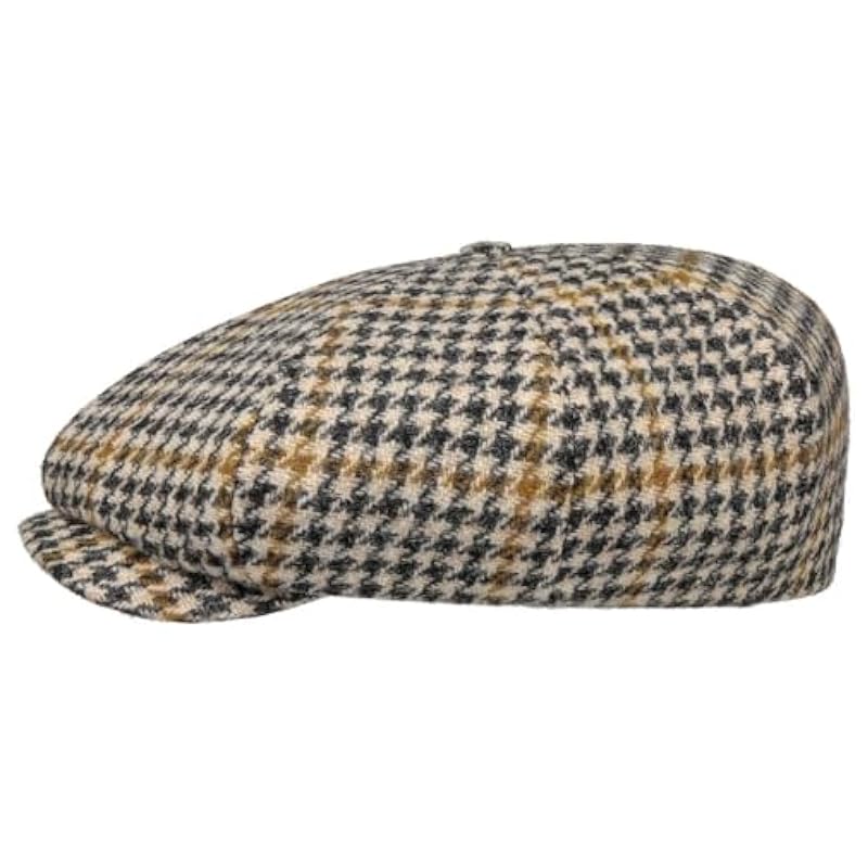 Stetson Harris Tweed Virgin Wool 8/4 Cap - Made in Germany (US, Numeric, 7 7/8, Tweed Beige) Stetson ‎mens Hats & Caps