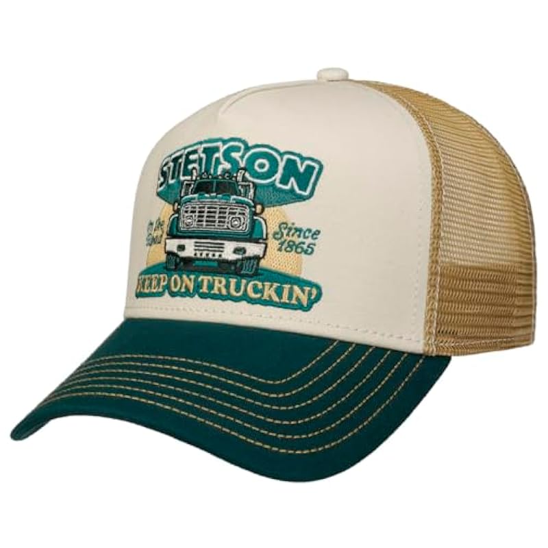 Stetson Stetson Keep On Trucking Trucker Cap Small Women/Men/Kids - Dark Green ‎womens Hats & Caps