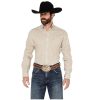 Stetson Shirts ‎mens Stetson Men's Geo Print Long Sleeve Button Down Western Shirt Brown X-Large