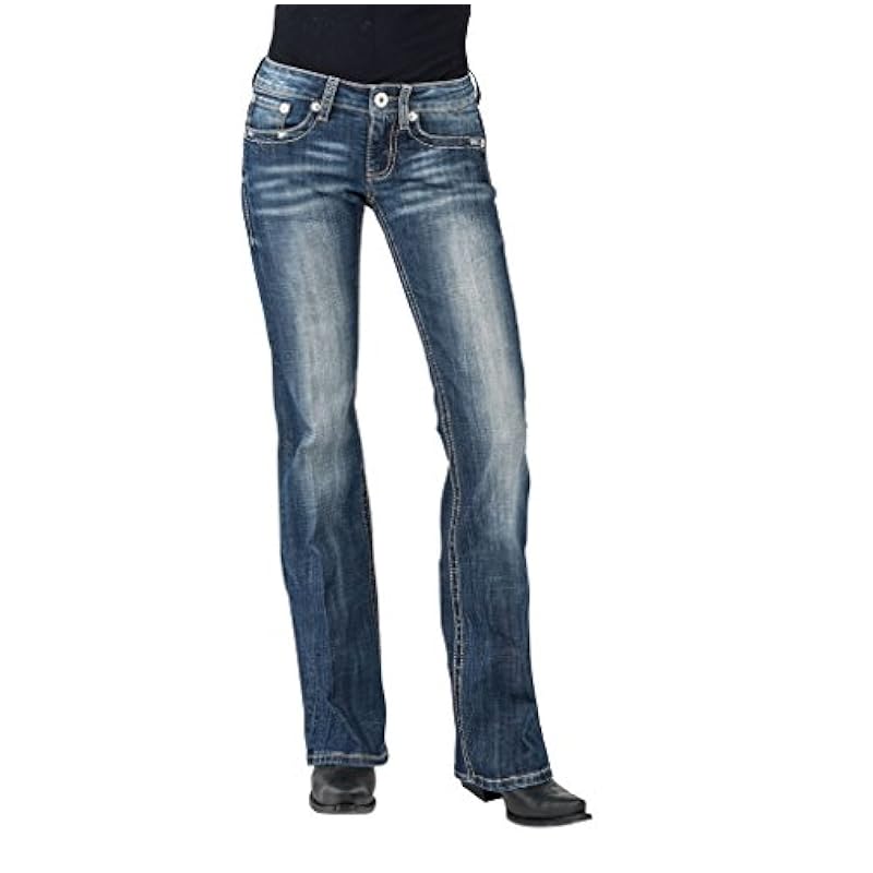 Stetson Western Jeans Womens Bootcut Reg Denim 11-054-0816-0385 BU ‎womens Jeans Stetson