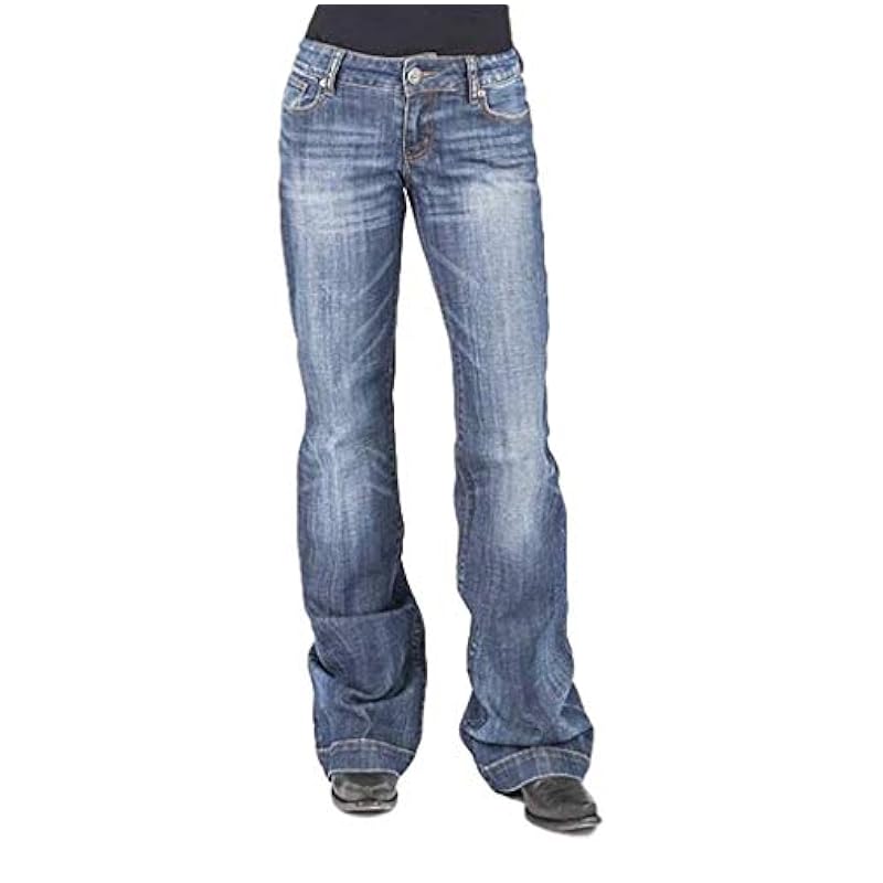 Stetson Jeans ‎womens Stetson Women's 214 Trouser Fit Jeans Blue 2W x 34L