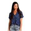 Stetson Western Shirt Womens S/S Dolman XS Blue 11-051-0590-0423 BU Stetson ‎womens Tops, Tees & Blouses