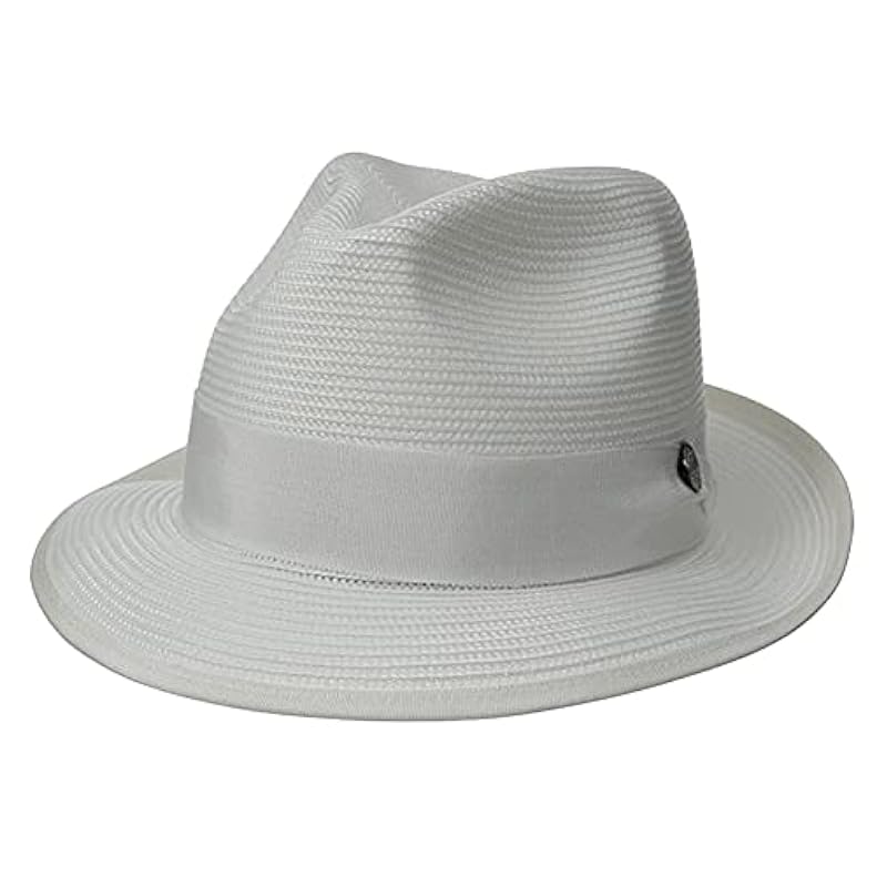Stetson Latte Milan Fedora Cognac Hat (TSLATTB152001) White Hats & Caps Stetson