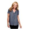 Stetson Tops, Tees & Blouses ‎womens Stetson Western Shirt Womens S/S Denim S Blue 11-051-0565-0560 BU