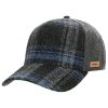 Stetson Hats & Caps ‎womens Stetson Shadow Plaid Cap Women/Men - Blue-grey