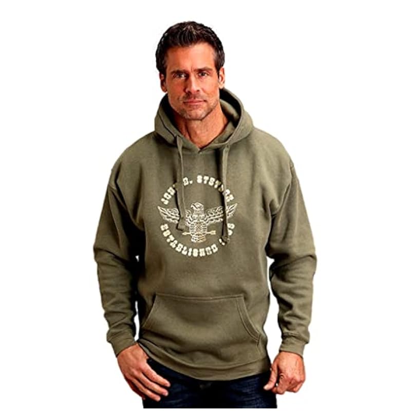 Stetson Active ‎men Stetson Western Sweatshirt Men Hood S Lichen Green 11-097-0562-0924 GR