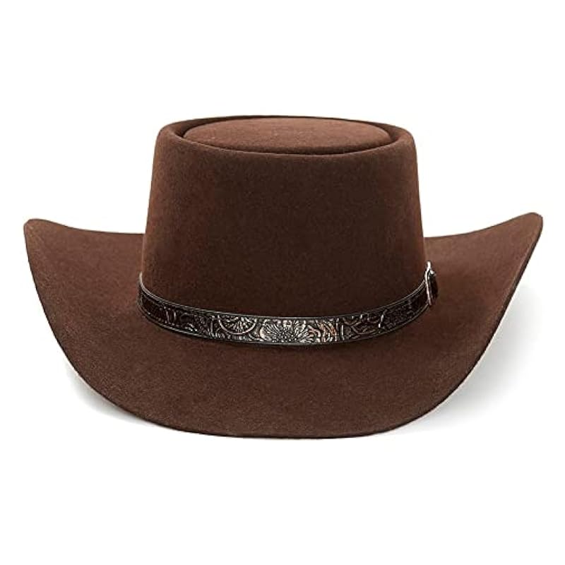 ‎unisex-ad Hats & Caps Stetson Stetson Revenger 4X Felt Chocolate Cowboy Hat (SBRVGR-463422) Chocolate