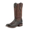 Stetson Boots ‎mens Stetson Mens Black/Wine Goat Leather Bridger Cowboy Boots 8.5D
