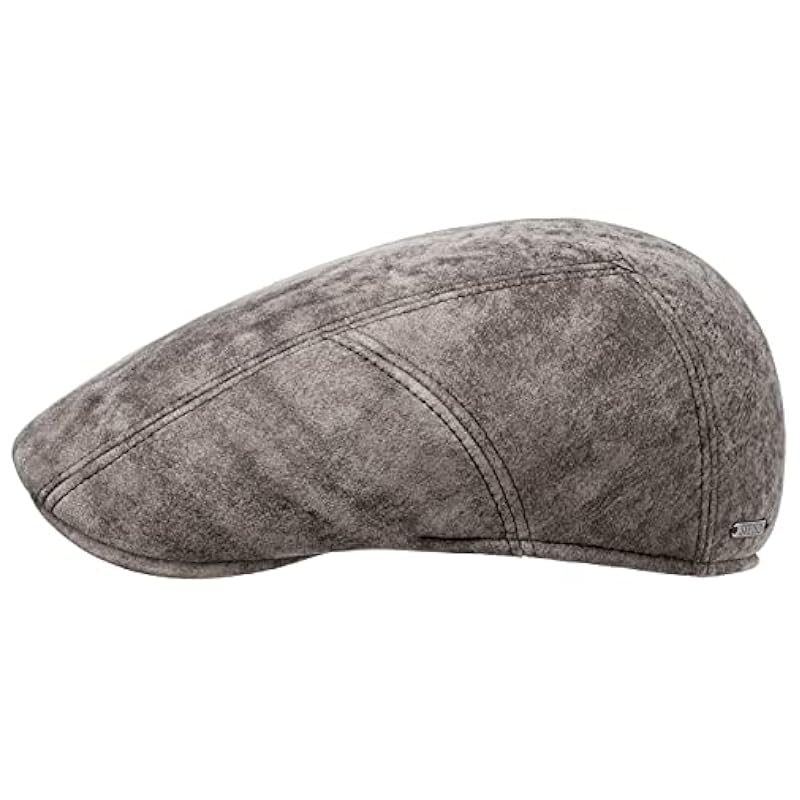 Stetson Lambskin Ivy Cap Men - Made in Germany Grey ‎mens Hats & Caps Stetson