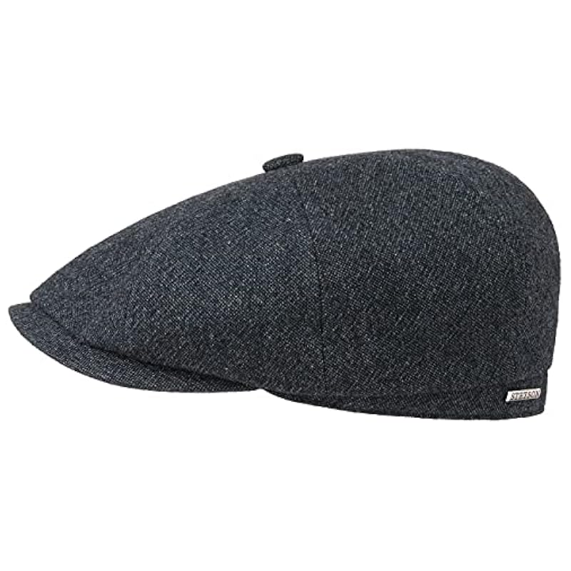 Stetson Hats & Caps ‎mens Stetson Hatteras Wool Cashmere Flat Cap Men Navy-Mottled 7 5/8