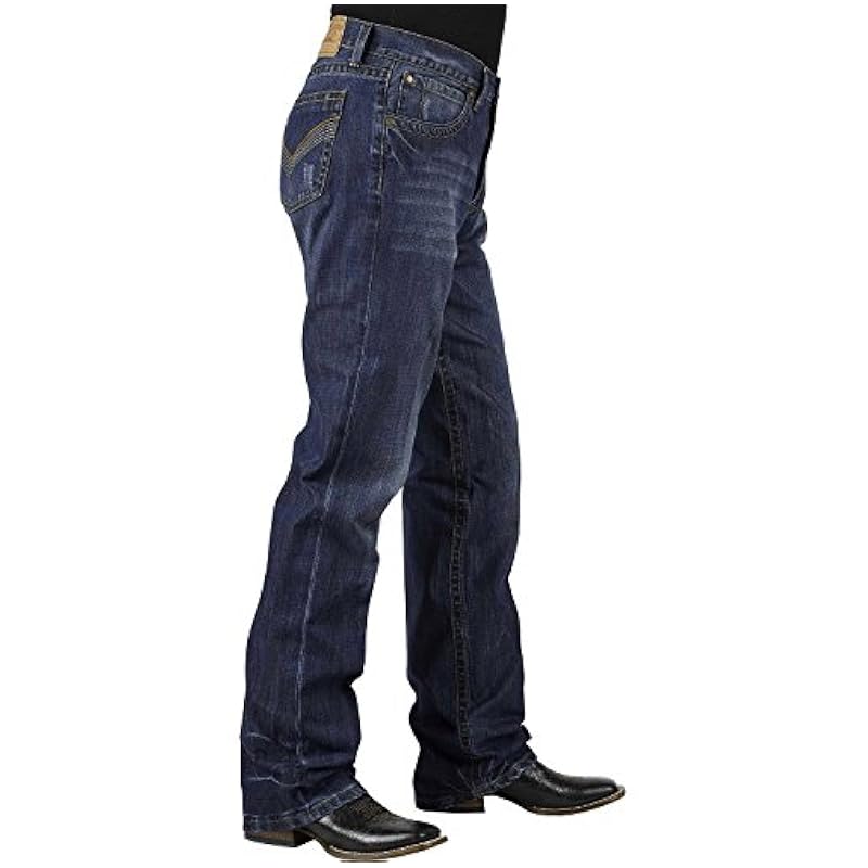 Stetson Men's Modern Straight Leg Jean Medium Stone Stetson ‎mens Jeans