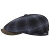 ‎mens Hats & Caps Stetson Stetson Hatteras Johnny Flat Cap Men Black-Blue 7 3/8