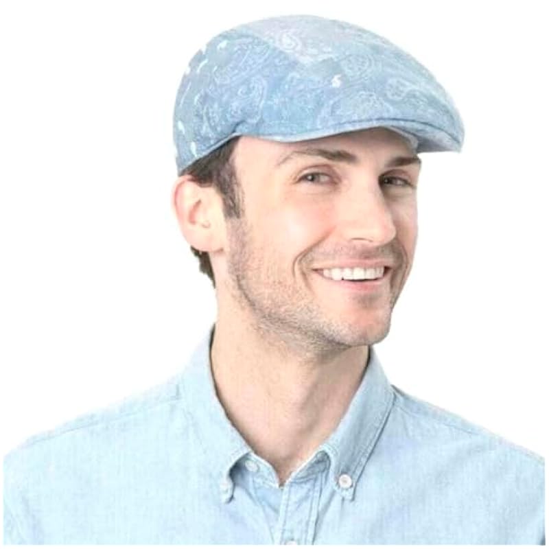 Stetson Stetson Waterdrop Flat Cap Women - Made in The EU Blue ‎womens Hats & Caps