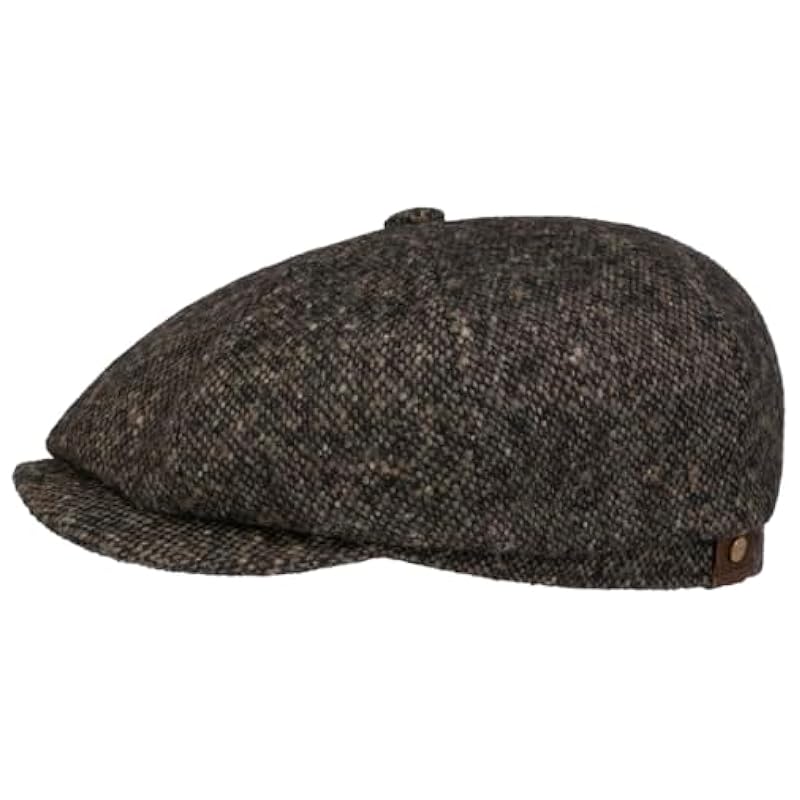 Stetson Hats & Caps ‎mens Stetson Hatteras Donegal Tweed Cap Women/Men - Anthracite
