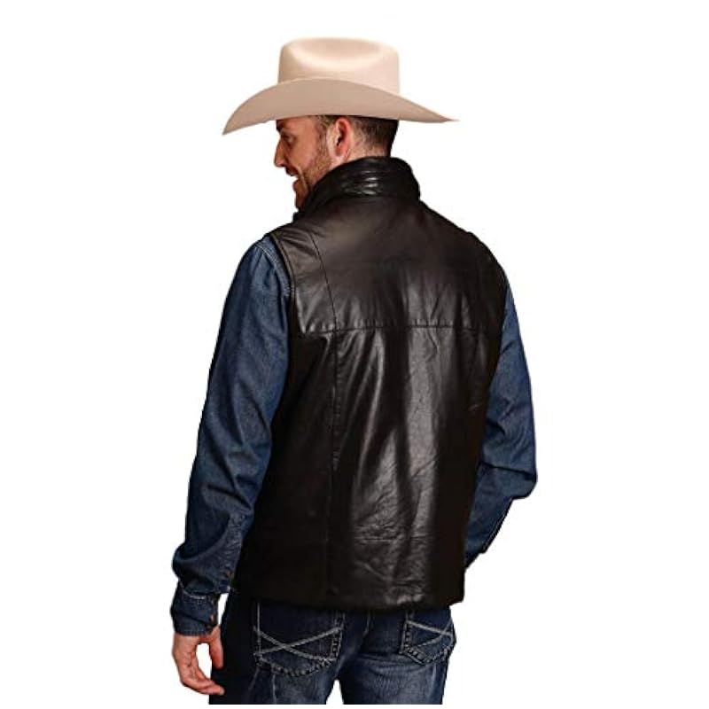 Stetson Mens Black 100% Wool Reversible Camo Vest XL Stetson ‎mens Jackets & Coats