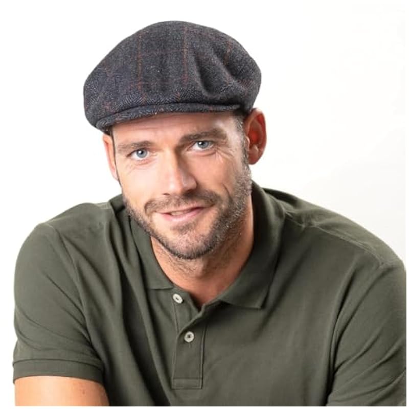 Stetson Stetson Kent Wool Ivy Cap with Earflaps Men | Made in The EU Beige-brown ‎mens Hats & Caps