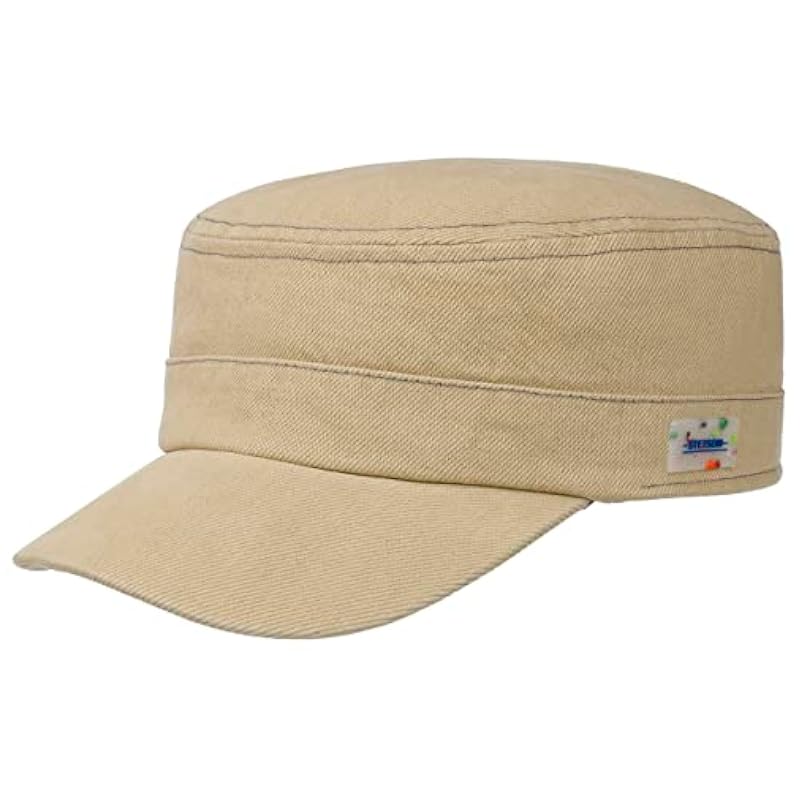 Stetson Sustainable Cotton Army Cap Men - Made in The EU Beige ‎mens Hats & Caps Stetson