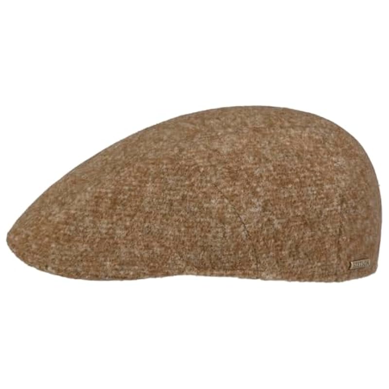 ‎womens Hats & Caps Stetson Stetson Eskridge Ivy Jersey Flat Cap Women/Men - Made in The EU Beige-brown