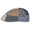 Stetson Texas Fresh Patchwork Flat Cap Men - Made in The EU Blue-beige ‎mens Hats & Caps Stetson