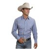 Stetson Men's Solid Snap Oxford Long Sleeve Western Shirt Light Blue X-Large Stetson ‎mens Shirts