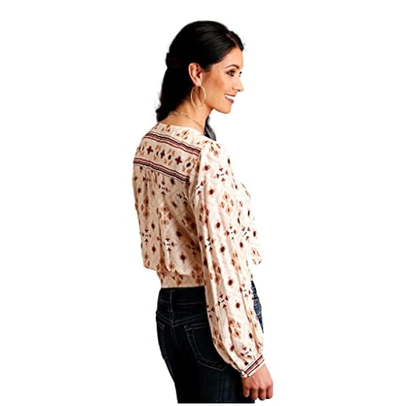 Stetson Western Shirt Womens L/S Gaucho S Cream 11-050-0590-6021 WH Stetson ‎womens Tops, Tees & Blouses