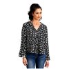 Stetson Western Shirt Women L/S Southwest XL Black 11-050-0590-0109 BL Stetson ‎womens Tops, Tees & Blouses