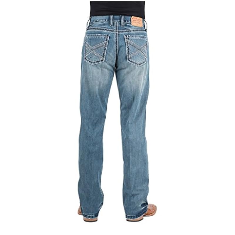 Stetson Men's Modern Straight Leg Jean Ice Blue ‎mens Jeans Stetson