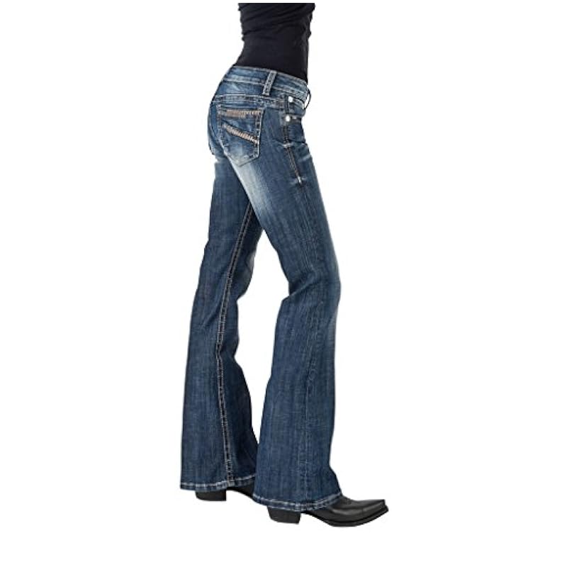 Stetson Jeans ‎womens Stetson Western Jeans Womens Slim 6 XX-Long Denim 11-054-0816-0385 BU