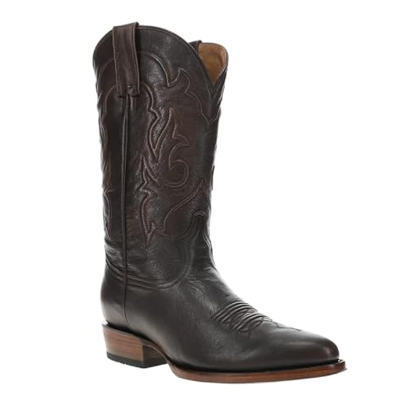 Stetson Boots ‎mens Stetson Mens Carlisle Embroidered Round Toe Casual Boots Mid Calf - Brown - Size 7 D